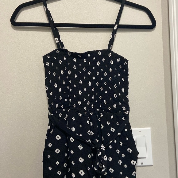 Loft Smocked Strappy Jumpsuit size XS petite - Picture 3 of 6
